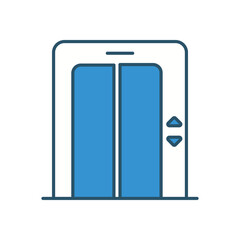Elevator  vector icon stock illustration