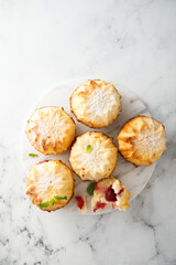 Homemade muffins with berries