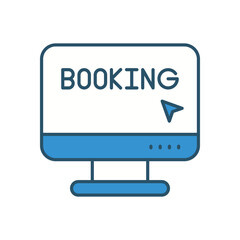 Booking  vector icon stock illustration