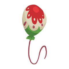 Vector Illustration of a Decorative Mexican Balloon with Festive Colors – Perfect for Cinco de Mayo, Fiesta Celebrations, and Traditional Cultural Party Themes