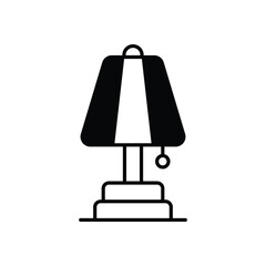 Obraz premium Table Lamp vector icon stock illustration
