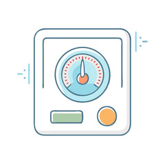 Naklejka premium thermostat icon, thermostat vector illustration-simple illustration of thermostat, perfect for thermostat logos and icons