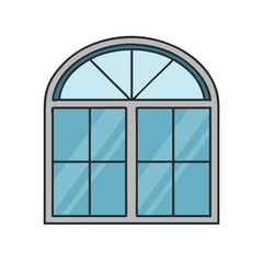 double glazed window icon, double glazed window vector illustration-simple illustration of double glazed window, perfect for double glazed window logos and icons