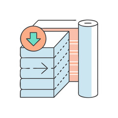 insulation material icon, insulation material vector illustration-simple illustration of insulation material, perfect for insulation material logos and icons