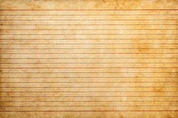 Naklejka premium Panoramic Vintage Notebook Paper Background Texture: Aged Cream Paper with Lines