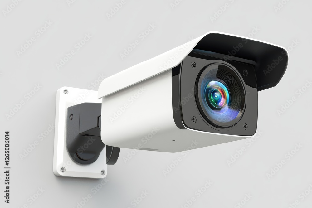 Aufkleber motion detection camera mounted on wall for enhanced security monitoring