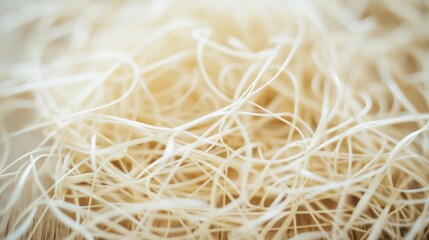 A tangle of delicate, golden threads creates a textured and dynamic pattern, evoking a sense of organized chaos illuminated by soft light.