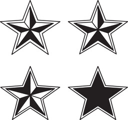 set of vector stars