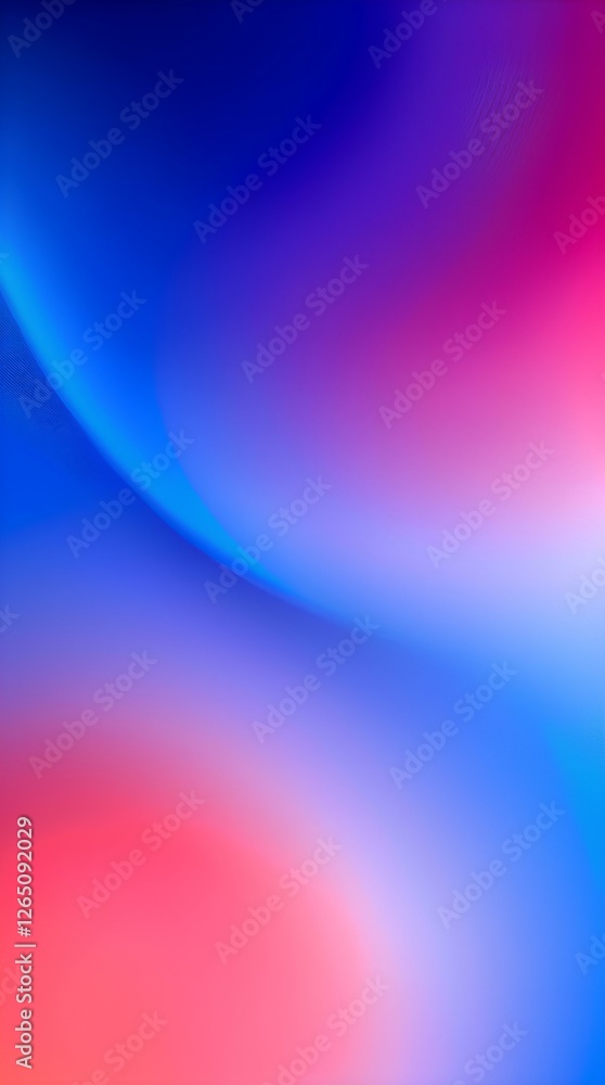 Poster abstract gradient background with smooth color transition in blue and pink tones