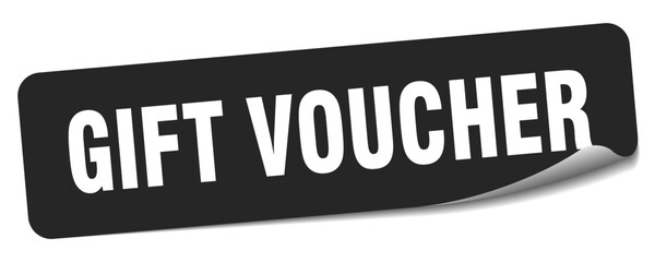 gift voucher sticker. gift voucher label