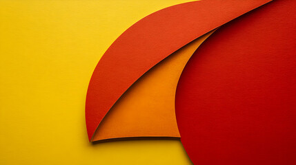 Abstract background with vibrant red and yellow overlapping shapes, creating a modern and dynamic design. Perfect for presentations, websites, or any design project needing a bold visual element.