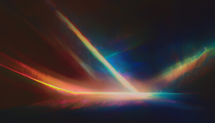 Analog film light leaks texture. Distressed retro photo burn effect. Movie sepia filter overlay frame. Neon and iridescent laser beam stripes. Digital transparent decoration for rustic illustration.