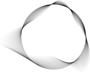 Circle blend line halftone liquid shape for frame, logo, symbol, icon