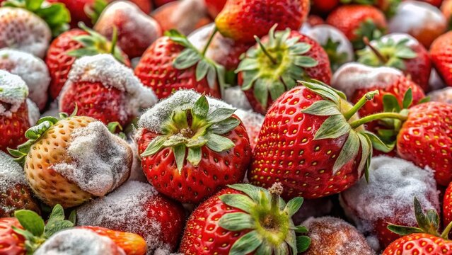 Rejected Strawberries: Gray Mold Contamination QC Farm Produce
