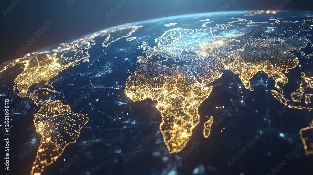 Poster global connectivity: a digital visualization of the world network