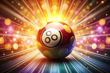 Retro Starburst Bingo Jackpot - Low Light Photography