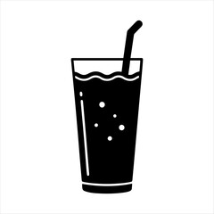 juice glyph icon vector silhouette design