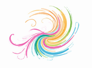 Colorful Swirling Abstract Background Design