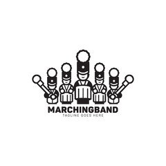 Marching band logo vector