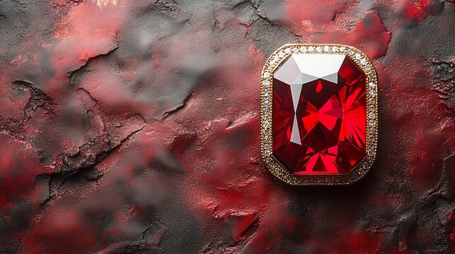 Luxury Red Ruby Gemstone Elegant Diamond Gold dark rich jewel macro   