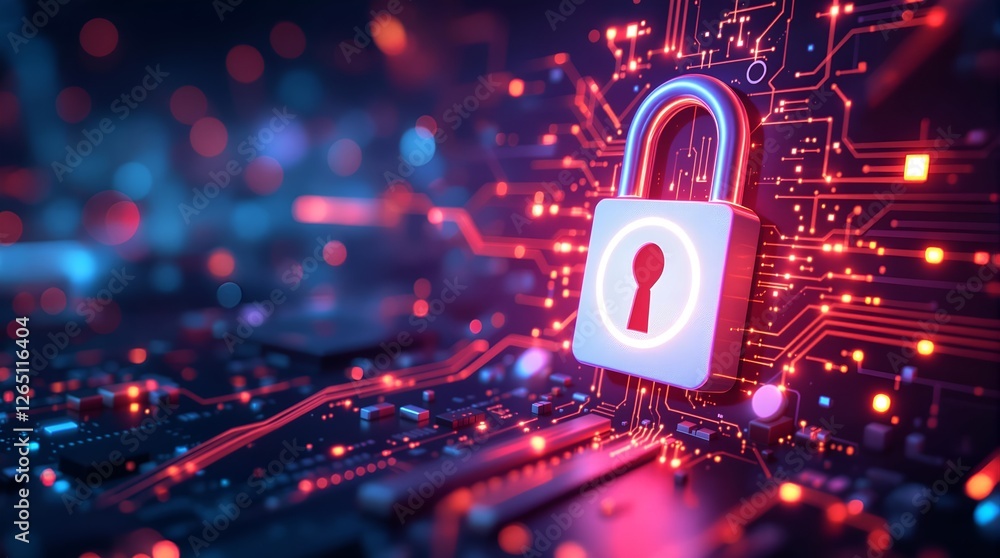 Aufkleber locked and secured: protecting data with advanced cybersecurity solutions
