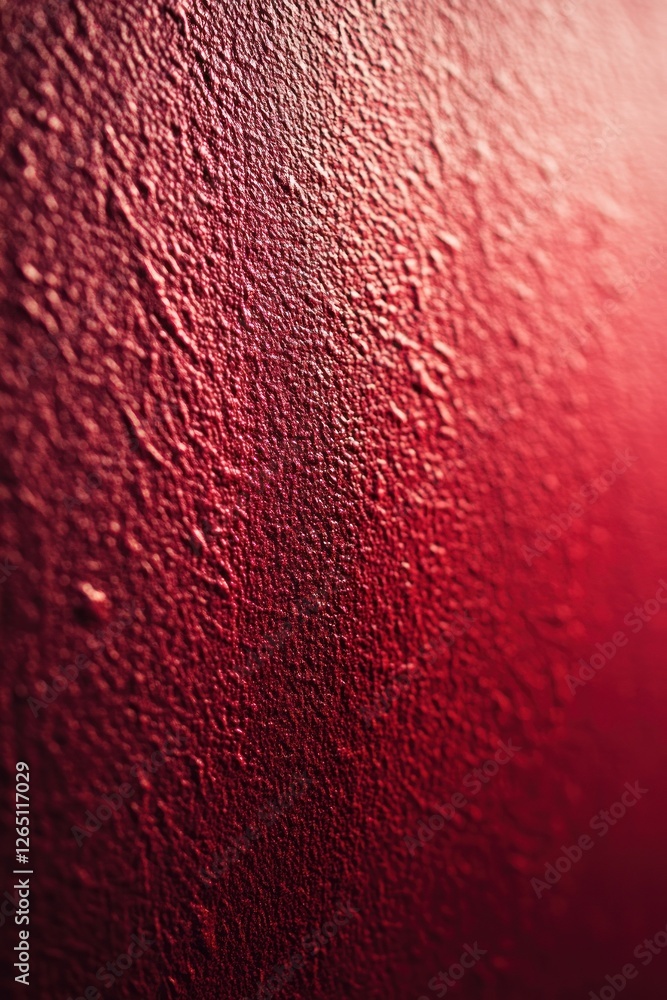 Poster close-up of a textured, dark red surface with subtle light variations.