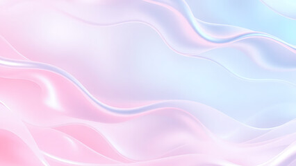 Soft pastel abstract design with flowing wavy lines in pink and blue, ideal for serene backgrounds or elegant artistic elements