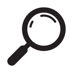 Loupe icon. Magnifying glass icon, magnifier icon.