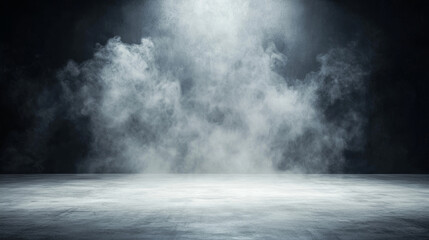Well lit studio background with smoke and bright floor creating dynamic atmosphere