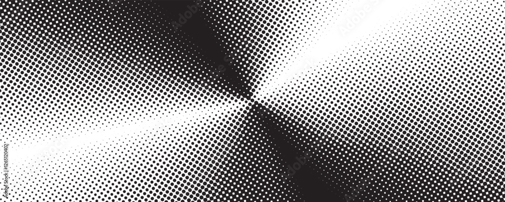 Poster circle halftone. abstract dotted circles, round halftones geometric dots gradient and pop art textur