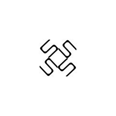 s pattern logo design