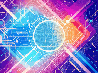 Futuristic Tech Inspired Abstract Background