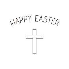 Happy Easter Cross banner