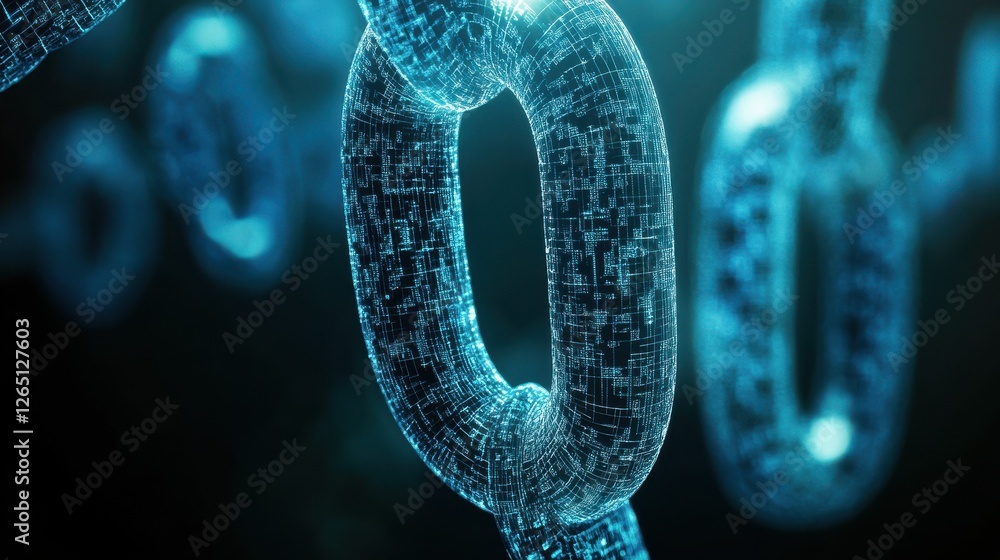 Poster cryptocurrency blockchain network background. bright glowing symbols. futuristic big data informatio