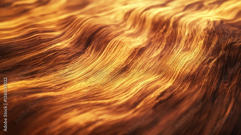 Aufkleber intricate waves of golden light reflecting off a textured surface create a mesmerizing backdrop in w