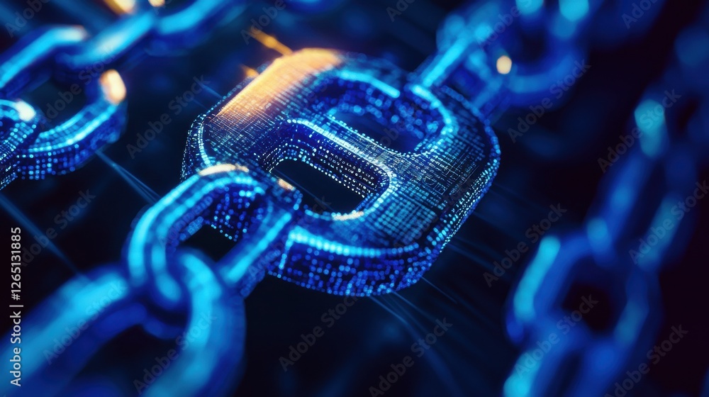 Poster blockchain technology futuristic hud background with blockchain polygon peer to peer network. global