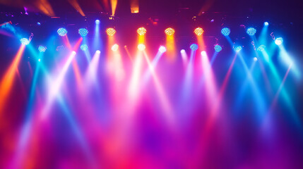 Abstract background with colorful lights.