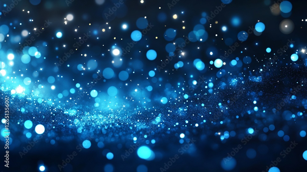 Poster elegant blue gradient background with soft blur and subtle effects