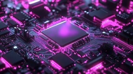 Circuit Board Technology Abstract Background