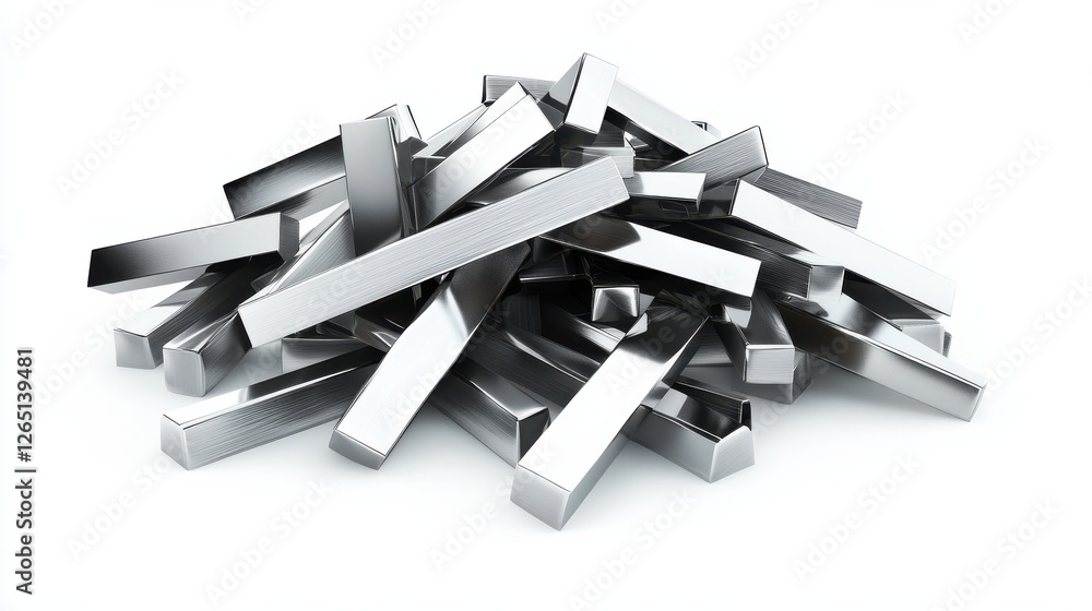 Poster 3d overlapping rectangles isolated over a white background - side view