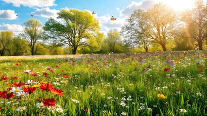 Obraz premium field of flowers