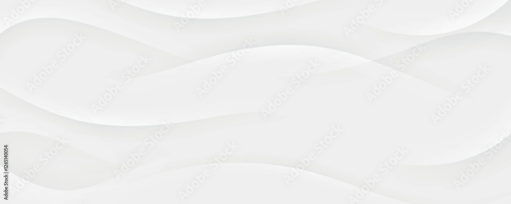 Poster wave paper background. abstract white paper wave background. modern white wave abstract background d