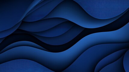 Obraz premium Abstract Blue Wave Digital Painting: Layered Texture Design AI Generated