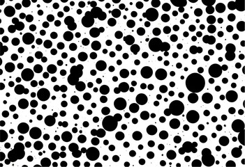 Black and White Halftone Dotted Grunge Background

