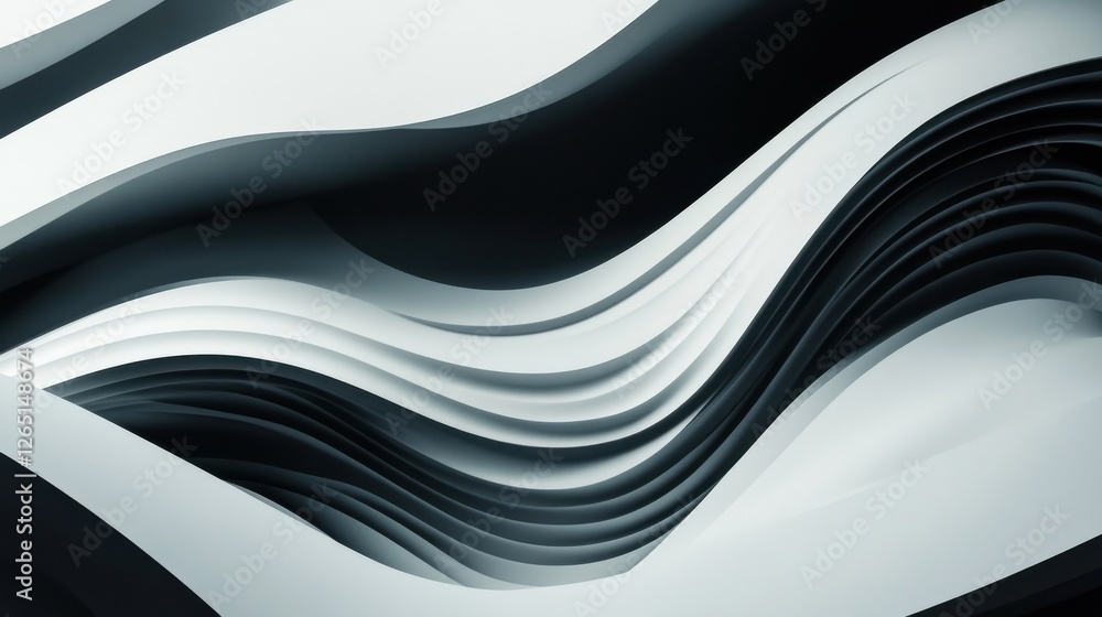 Poster minimal geometric background with dynamic shapes composition. presentation template abstract backgro