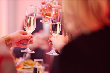 Guests with Glasses of Cocktails at a celebration