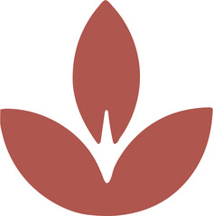 새싹, 도형, 기호, 벡터, 아이콘, 실루엣, love