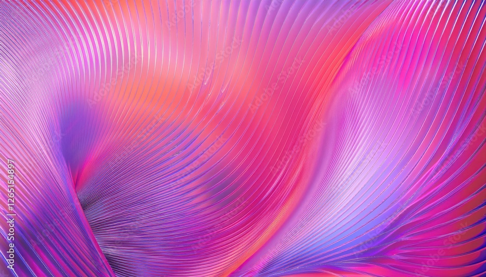 Aufkleber vibrant abstract gradient wave texture in pink and purple tones, ideal for modern background and dig