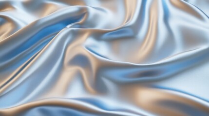 Obraz premium Elegant shimmering silk fabric with soft folds and delicate light play