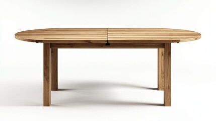 Elegant wooden dining table design modern home furniture showcase minimalist aesthetic front view contemporary living